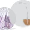 Lorelli Babybett Himmelstange 17 X 4 X 167 Cm, Himmel-Halterung, Universal Weiß