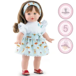 Puppe Charlotte 42 Cm Mit Langen Haaren & Schlafaugen Spielzeug