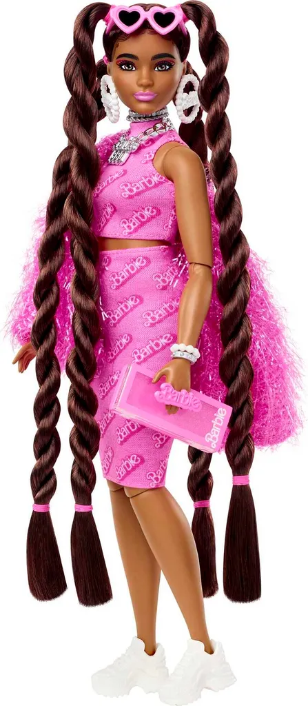 Barbie Extra Puppe Mit 1980s Barbie Logo (brünett) 6 Barbie Extra Puppe Mit 1980s Barbie Logo (brünett) – Bild 6