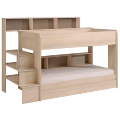 Etagenbett Bibop Akazie 90*200 Inkl Bettkasten + 2 Lattenrostplatten + Regale + Leiterpodest Kinderzimmer Spiel Hoch Doppel Stockbett -Babyfreude Deutschland Verkaufs-Shop 484e0160a6211dee3b5e017532bb3411