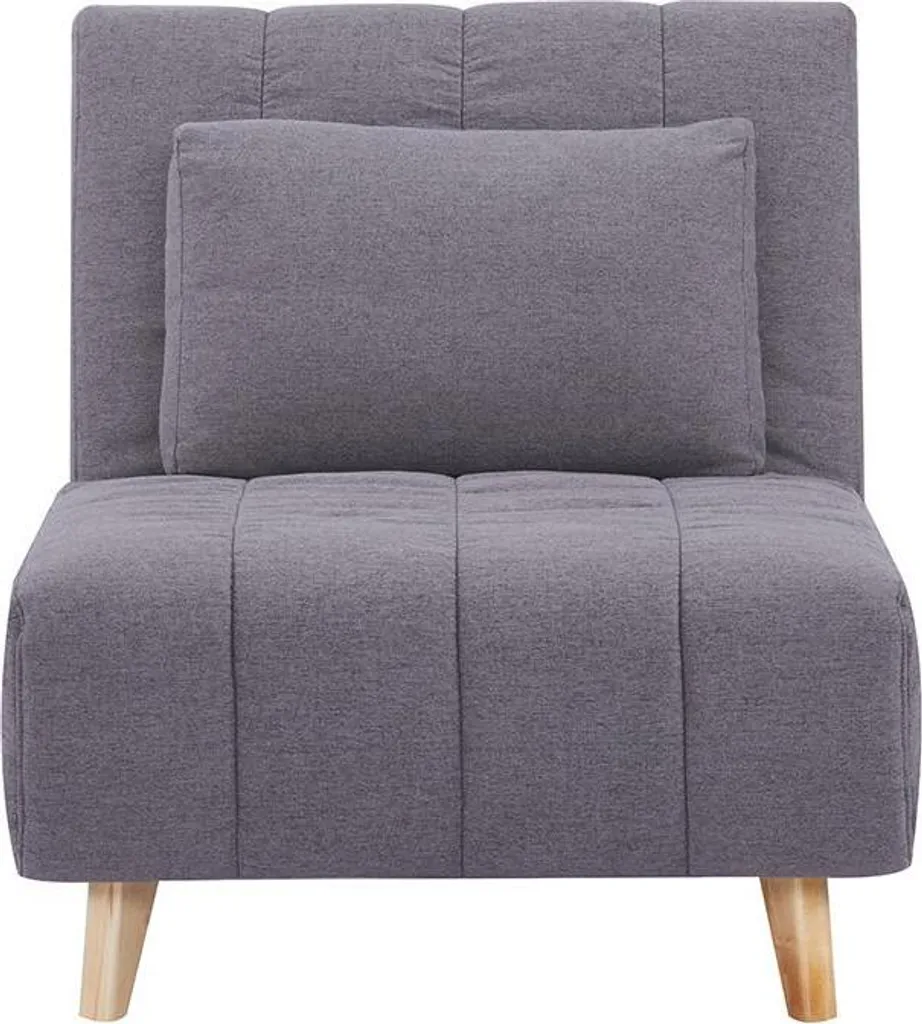 Schlafsessel - Stoff - Grau - STREVI 4 Schlafsessel - Stoff - Grau - STREVI – Bild 4