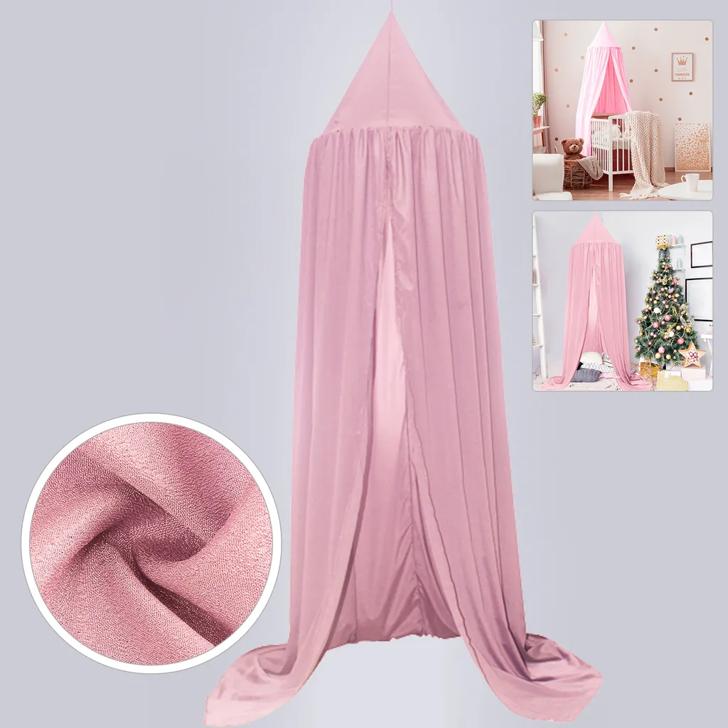 EINFEBEN Chiffon Baldachin Betthimmel Babybett, Rosa Maedchen Babys Kinder Haengende Moskitonetz Insektennetz, Fuer Kinderzimmer Schlafzimmer Spielzimmer Dekoration Spielzelte Lesen Zeit Saumlaenge 270cm 5 EINFEBEN Chiffon Baldachin Betthimmel Babybett, Rosa Maedchen Babys Kinder Haengende Moskitonetz Insektennetz, Fuer Kinderzimmer Schlafzimmer Spielzimmer Dekoration Spielzelte Lesen Zeit Saumlaenge 270cm – Bild 5