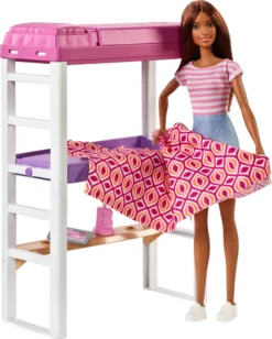 MATTEL Barbie Deluxe-Set Möbel Hochbett/Tisch Und Puppe 25 MATTEL Barbie Deluxe-Set Möbel Hochbett/Tisch Und Puppe -Babyfreude Deutschland Verkaufs-Shop 4cff3cb3714a78d6d8c54245f46f2ba9
