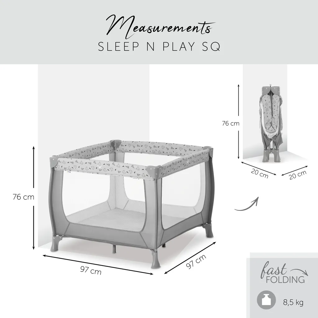 Hauck Sleep N Play SQ Nordic Grey 8 Hauck Sleep N Play SQ Nordic Grey – Bild 8