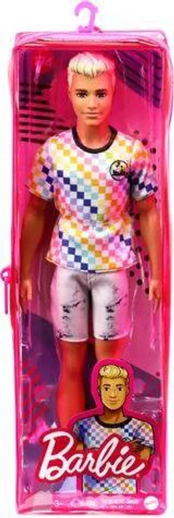 Barbie Ken Fashionistas Puppe Im Karierten T-Shirt 2 Barbie Ken Fashionistas Puppe Im Karierten T-Shirt – Bild 2