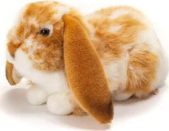 Teddy-Hermann Spielwaren Hase Liegend Hellbraun/weiß Gescheckte, 30 Cm Kuscheltiere Teddies & Plüschfiguren Spielzeugknaller