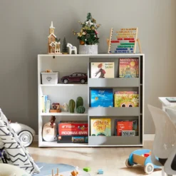 SoBuy KMB33-W Kinder Bücherregal Kinderregal Spielzeugregal Aufbewahrungsregal Für Kinder Schrank Sideboard BHT Ca.: 119x116x39cm -Babyfreude Deutschland Verkaufs-Shop 513498b0c42b164e22c41d0cc02a3868