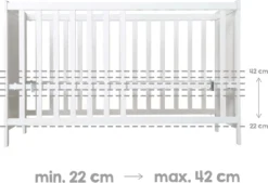 Roba Mulitfunktionsbett Sterne Grau Mit Beistellfunktion, Lattenrost, Matratze, Bettreduzierer, Himmel, Himmelstange, Kinderbett, Anstellbett, Babybett, Höhenverstellbar, Liegefläche 60x120 Cm, Weiß -Babyfreude Deutschland Verkaufs-Shop 51636eb73a77efac6f4c2c4b44e6874b