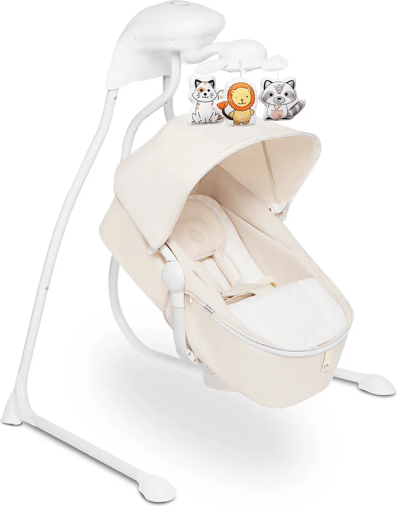 Lionelo Henny Baby Wippe Babyschaukel Elektrisch Mit Liegefunktion 10 Melodien Karussell Moskitonetz Weiß 6 Lionelo Henny Baby Wippe Babyschaukel Elektrisch Mit Liegefunktion 10 Melodien Karussell Moskitonetz Weiß – Bild 6