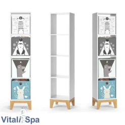 VitaliSpa Kinderregal Hochregal Würfelregal Malia Weiß Eiche Modern 35x160 Cm Kinderzimmer Regal Kindermöbel Ablage Fach Spielzeugaufbewahrung Spielzeugablage Kinderkleidung 14 VitaliSpa Kinderregal Hochregal Würfelregal Malia Weiß Eiche Modern 35x160 Cm Kinderzimmer Regal Kindermöbel Ablage Fach Spielzeugaufbewahrung Spielzeugablage Kinderkleidung -Babyfreude Deutschland Verkaufs-Shop 5313246f94408f16620a8736b1a08c91