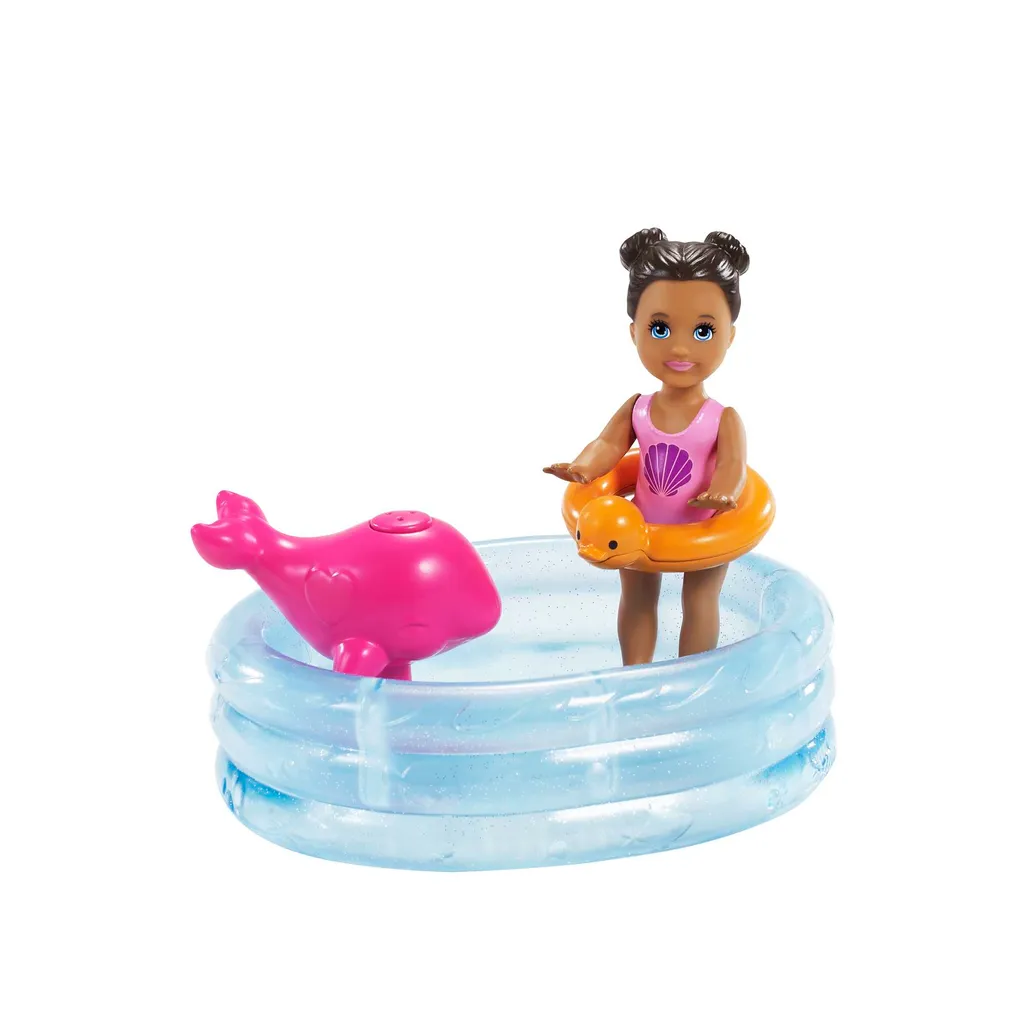 Barbie Skipper Babysitter Puppe, Spielset Mit Baby-Puppe Und Pool 5 Barbie Skipper Babysitter Puppe, Spielset Mit Baby-Puppe Und Pool – Bild 5