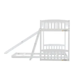 Merax Etagenbetten 90x200cm/90x200cm Hochbett Für 2 Kinder, Doppel Stockbett Teilbar Zu 2 Einzelbetten, Kinderbett Mit Rutsche Und Lattenrost, Weiß -Babyfreude Deutschland Verkaufs-Shop 56ca1ab52f27544b2d1300b378a9c0d9