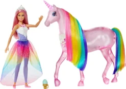 Barbie GWM78 - Dreamtopia Magisches Zauberlicht Einhorn Mit Berührungsfunktion, Licht Und Sound, Puppen Spielzeug Und Puppenzubehör Ab 3 Jahren, Reduzierte Verpackung -Babyfreude Deutschland Verkaufs-Shop 572af15f8ed5e5d4507f73cfe2f301d4
