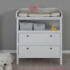 Trendteam Babyzimmer Wickelkommode Ole/Emma Weiß Melamin/WeißNachbildung 90 X 104 X 78 Cm