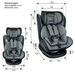 XOMAX 916 Auto Kindersitz Mit 360° Drehfunktion Und ISOFIX Für Kinder Von 0 - 36 Kg (Klasse 0, I, II, III) Farbe Schwarz/Grau 18 XOMAX 916 Auto Kindersitz Mit 360° Drehfunktion Und ISOFIX Für Kinder Von 0 - 36 Kg (Klasse 0, I, II, III) Farbe Schwarz/Grau -Babyfreude Deutschland Verkaufs-Shop 58715d30c7735a20f6d0ed78891c929b