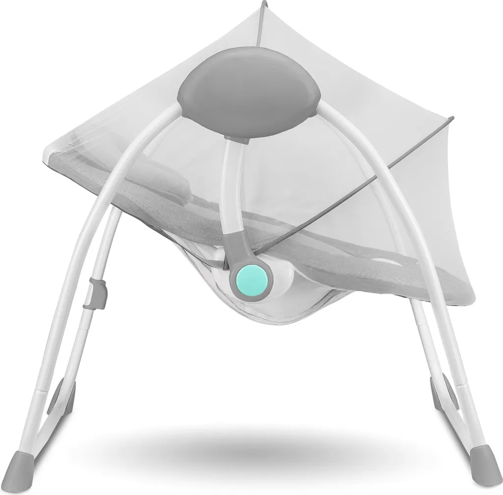 Lionelo Ruben Baby Wippe Babyschaukel Elektrisch Mit Liegefunktion Von 0 Bis 9 Kg Moskitonetz Kuscheltierbügel Dunkelgrau-Türkis 7 Lionelo Ruben Baby Wippe Babyschaukel Elektrisch Mit Liegefunktion Von 0 Bis 9 Kg Moskitonetz Kuscheltierbügel Dunkelgrau-Türkis – Bild 7