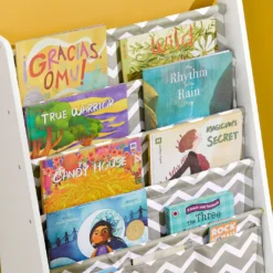 SoBuy KMB50-HG Kinder-Bücherregal Hängefächerregal Zeitungsständer Mit 4 Ablagefächern Büchergestell BHT Ca: 63x76x28cm -Babyfreude Deutschland Verkaufs-Shop 5ae8280817e2120c687ce3185516ec5c