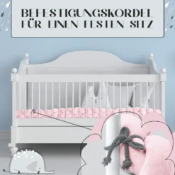 MASCHKY | Bettschlange Geflochten – Bettumrandung Babybett 2m Rosa – Weiches Nestchen Baby + Wäschenetz – Babybett Umrandungen + Tragetasche 10 MASCHKY | Bettschlange Geflochten – Bettumrandung Babybett 2m Rosa – Weiches Nestchen Baby + Wäschenetz – Babybett Umrandungen + Tragetasche -Babyfreude Deutschland Verkaufs-Shop 5b750b8bcee5a8c21dc8f216c8ef1498