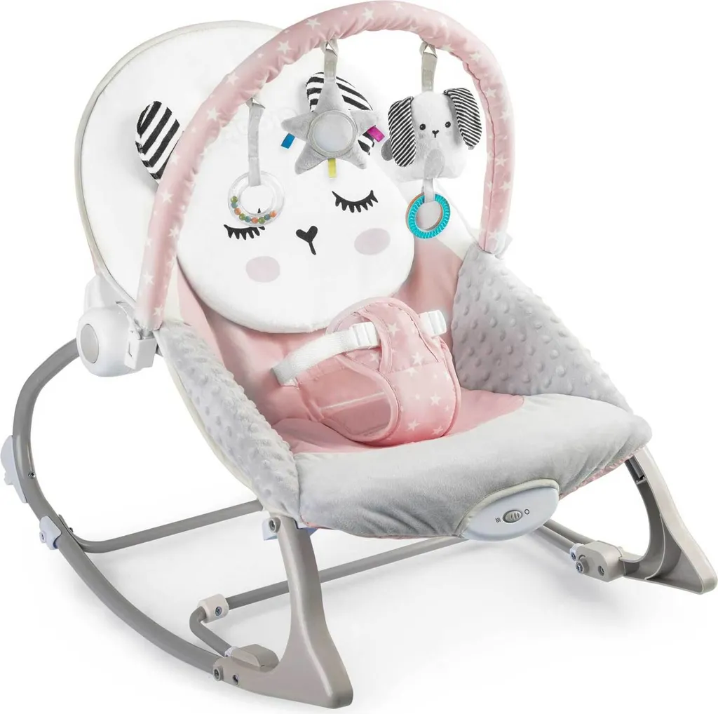 Babyschaukel Schaukelwippe Sway Babywippe Wippe Mit Vibration Ricokids - Rosa 2 Babyschaukel Schaukelwippe Sway Babywippe Wippe Mit Vibration Ricokids - Rosa – Bild 2