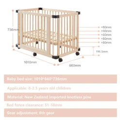 Dripex Baby-Laufstall Aus Holz, 4 Paneele, Spielzaun Für Kleinkinder, Verschiedene Kinder, Sicherheitszentren, Spielhof Für Babybett, Kiefer, 100 X 65 Cm -Babyfreude Deutschland Verkaufs-Shop 5f7444d6e5f74588533604fabdfa642d