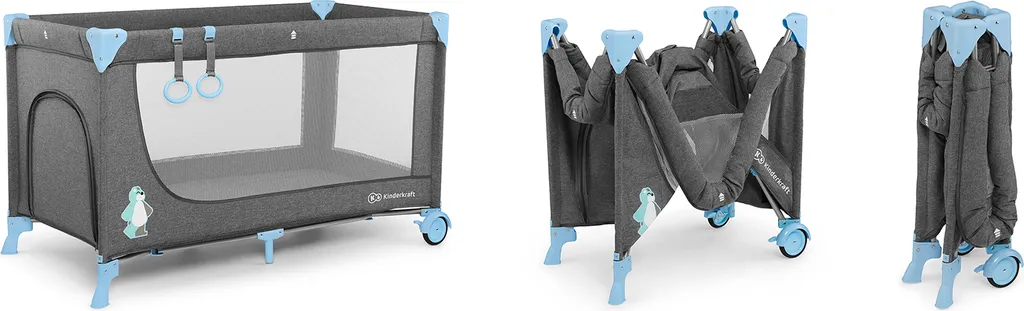 JOY-Reisebett Von Kinderkraft Blau 2 JOY-Reisebett Von Kinderkraft Blau – Bild 2