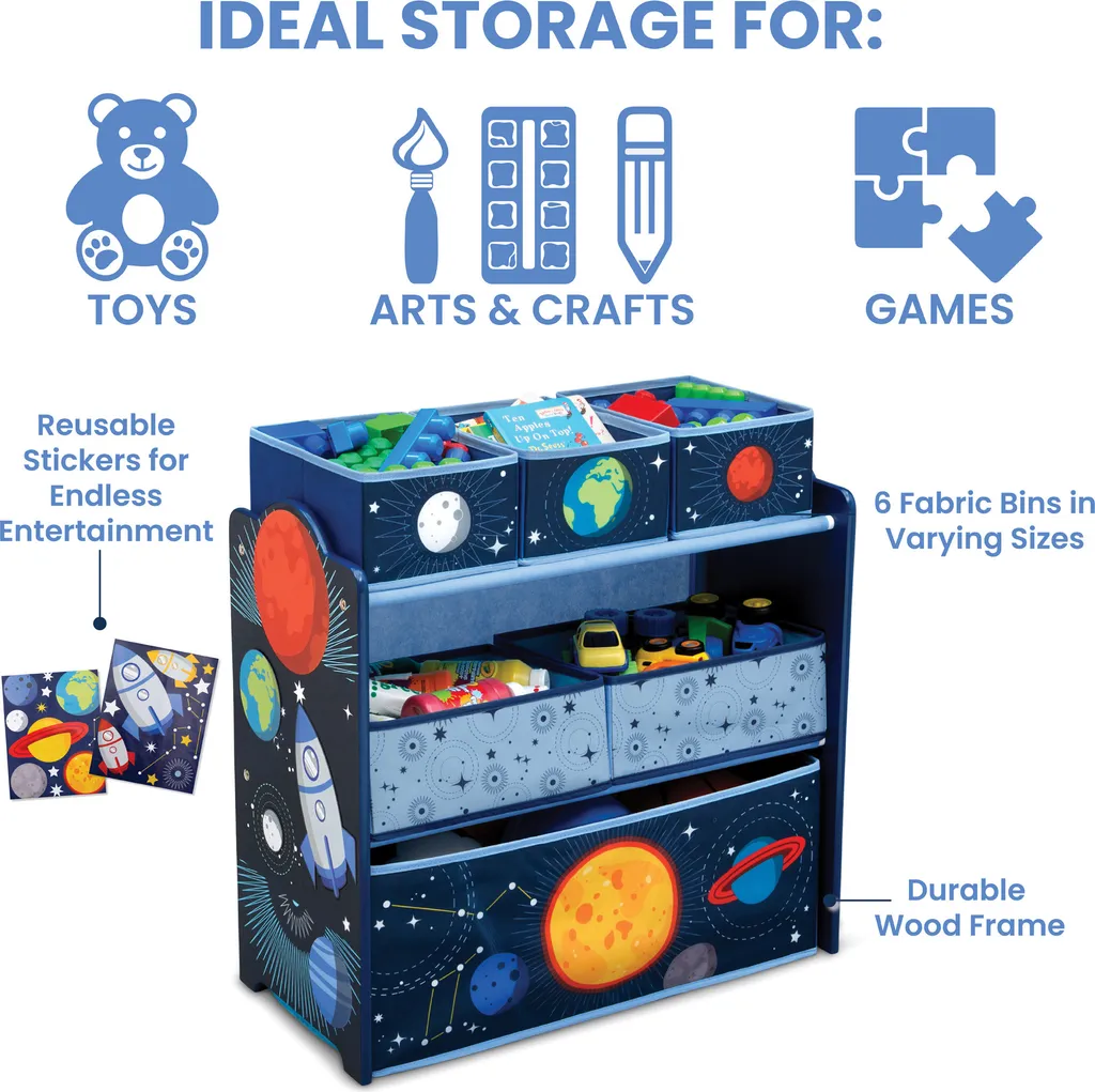 Delta Children Kinderzimmer Abentuer-Spielzeugschrank Mit Nylonfächern 4 Delta Children Kinderzimmer Abentuer-Spielzeugschrank Mit Nylonfächern – Bild 4