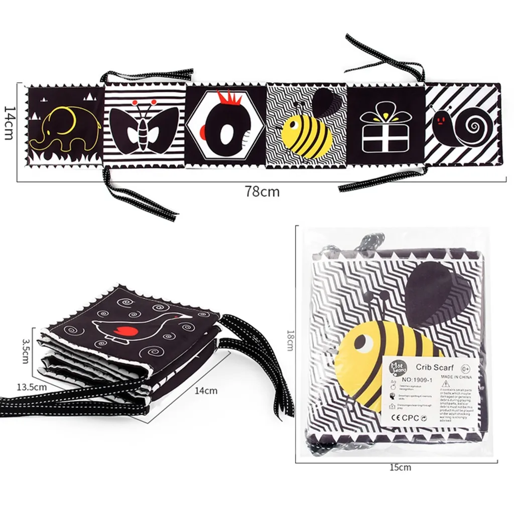 1 Stück 2 In 1 Babybett Nestchen Weiches Buch Zusammenklappbar Baby Bettumrandung Bettnestchen Stoff Buch Für Kinderbett A 3 1 Stück 2 In 1 Babybett Nestchen Weiches Buch Zusammenklappbar Baby Bettumrandung Bettnestchen Stoff Buch Für Kinderbett A – Bild 3