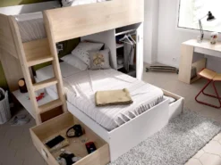 Etagenbett Mit Stauraum Modulierbar - 2 X 90 X 190 Cm - Eichefarben & Weiß - RICARDO 8 Etagenbett Mit Stauraum Modulierbar - 2 X 90 X 190 Cm - Eichefarben & Weiß - RICARDO -Babyfreude Deutschland Verkaufs-Shop 63542be4b733c59b073c623eb3e636e1
