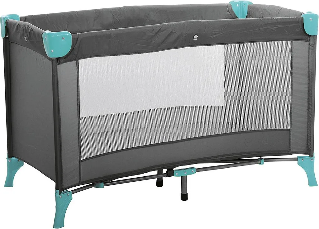 BabyPlus Reisebett Lucca 60x120cm Grau/mint 1 BabyPlus Reisebett Lucca 60x120cm Grau/mint