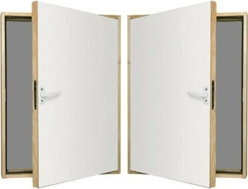 Kniestocktür Fakro DWK Abseitentür Drempeltür Wärmedämmung U=1,1 70x90 Weißen HDF-Platten 3 Kniestocktür Fakro DWK Abseitentür Drempeltür Wärmedämmung U=1,1 70x90 Weißen HDF-Platten – Bild 3