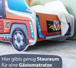 Alcube® Autobett 70x140 Cm LKW Feuerwehr Mit Matratze Und Lattenrost Kinderbett 70x140 TRUCK Spielbett Massivholzbett Rot -Babyfreude Deutschland Verkaufs-Shop 6a57fe9ca09730df489ab54d8e8d456a