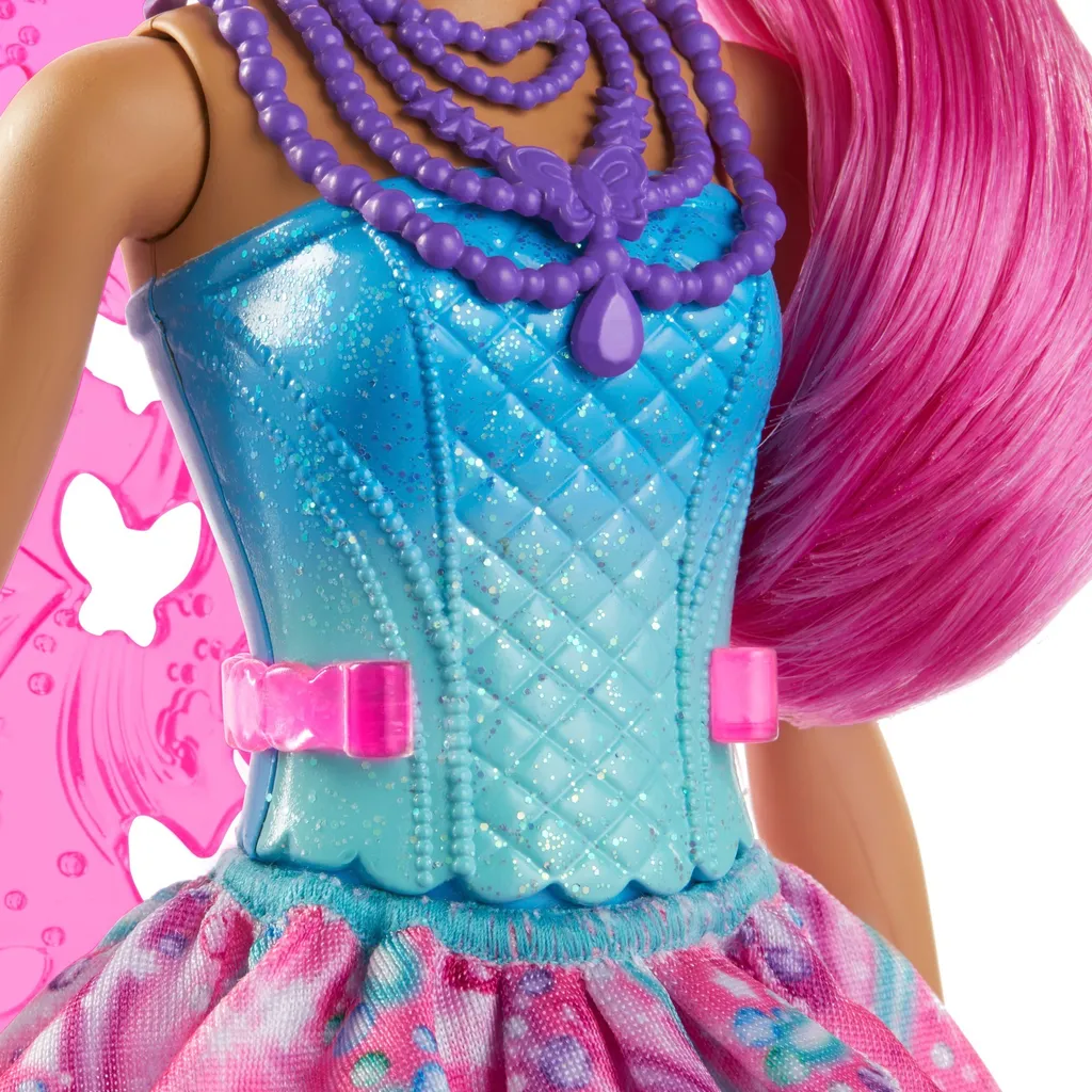 Barbie Dreamtopia Fee (pinke Haare) Puppe Mit Flügeln, Anziehpuppe, Modepuppe 5 Barbie Dreamtopia Fee (pinke Haare) Puppe Mit Flügeln, Anziehpuppe, Modepuppe – Bild 5