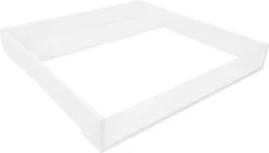 Puckdaddy Wickelaufsatz Espen 80x78x10 Cm Aus Holz In Weiß Passend Für IKEA Malm Kommoden