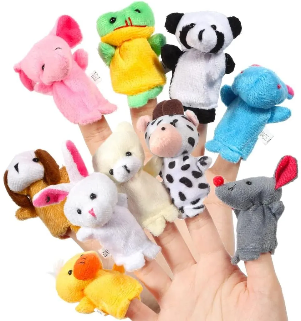 Fingerpuppen Baby, 10 Stück Fingerpuppen Tiere Set Für Baby Und Kinder 4 Fingerpuppen Baby, 10 Stück Fingerpuppen Tiere Set Für Baby Und Kinder – Bild 4