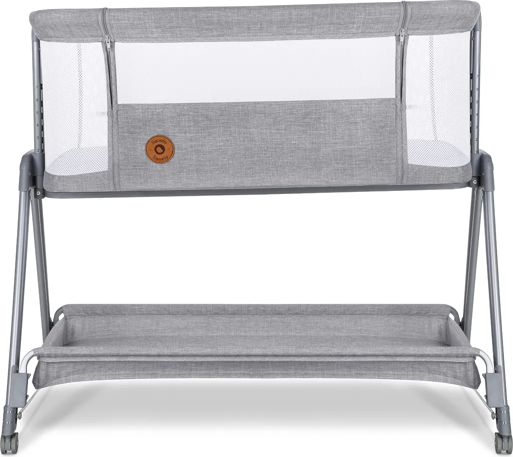 Lionelo Luna Ein Tragbares Beistellbett Mit Einer Matratze, Reisebett, Von Neugeboren Bis 9 Kg, In Der Höhe Und Der Neigung Verstellbar, 4 Rädern Mit Bremse, Befestigung Zum Elternbett 2 Lionelo Luna Ein Tragbares Beistellbett Mit Einer Matratze, Reisebett, Von Neugeboren Bis 9 Kg, In Der Höhe Und Der Neigung Verstellbar, 4 Rädern Mit Bremse, Befestigung Zum Elternbett – Bild 2