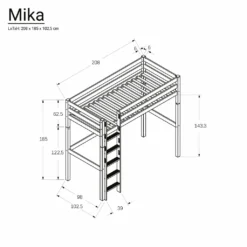 Bubema Mika Hochbett Buche Massiv, Natur Oder Weiß Lackiert, 90 X 200 Cm : Buche, Weiß Lackiert 5 Bubema Mika Hochbett Buche Massiv, Natur Oder Weiß Lackiert, 90 X 200 Cm : Buche, Weiß Lackiert -Babyfreude Deutschland Verkaufs-Shop 70c14049273424472729094a6e1dd04d