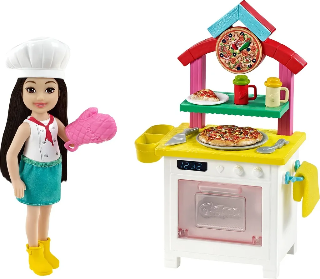 Barbie Chelsea Bäckerin-Spielset Mit Puppe Und Zubehör 6 Barbie Chelsea Bäckerin-Spielset Mit Puppe Und Zubehör – Bild 6