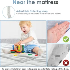 Lospitch Bettgitter 180*80 Cm Bettschutzgitter Kinderbettgitter Für Kinder Babybettgitter Höhenverstellbar Klappbar Passend Für Kinderbetten, Elternbetten Anti-Fall Für Baby Kinder - Grau Schutzgitter-Zubehör 10 Lospitch Bettgitter 180*80 Cm Bettschutzgitter Kinderbettgitter Für Kinder Babybettgitter Höhenverstellbar Klappbar Passend Für Kinderbetten, Elternbetten Anti-Fall Für Baby Kinder - Grau Schutzgitter-Zubehör -Babyfreude Deutschland Verkaufs-Shop 71eeef63a72986a7ef8b6016d7cf0ad9