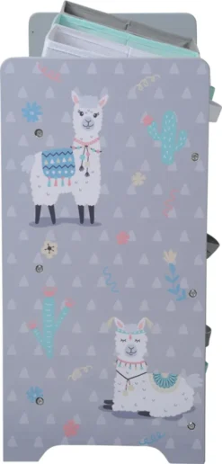 KESPER Aufbewahrungsregal Mit Textilkörben, Motiv: Alpaka, 65 X 30 Cm, H: 60 Cm, 1770613 9 KESPER Aufbewahrungsregal Mit Textilkörben, Motiv: Alpaka, 65 X 30 Cm, H: 60 Cm, 1770613 -Babyfreude Deutschland Verkaufs-Shop 72551bbffb9bed6c3f8d26abc4caa630