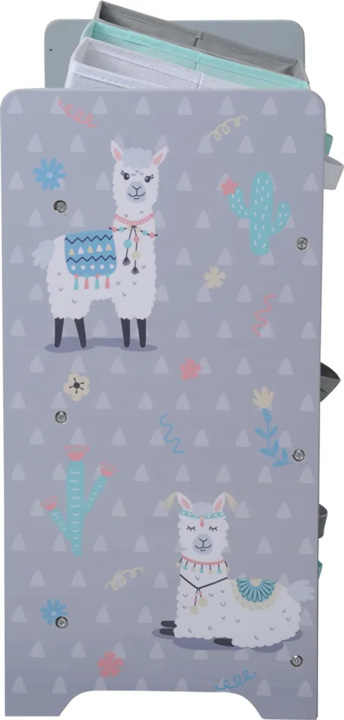 KESPER Aufbewahrungsregal Mit Textilkörben, Motiv: Alpaka, 65 X 30 Cm, H: 60 Cm, 1770613 5 KESPER Aufbewahrungsregal Mit Textilkörben, Motiv: Alpaka, 65 X 30 Cm, H: 60 Cm, 1770613 – Bild 5