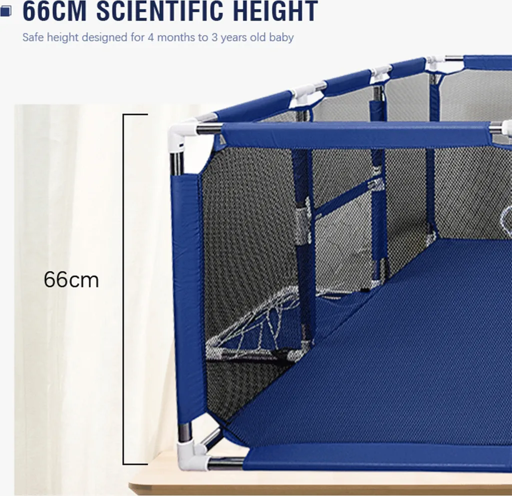 Kimbosmart Laufgitter Laufstall Baby Absperrgitter Krabbelgitter Spielstall Spielstall Groß Blau 5 Kimbosmart Laufgitter Laufstall Baby Absperrgitter Krabbelgitter Spielstall Spielstall Groß Blau – Bild 5