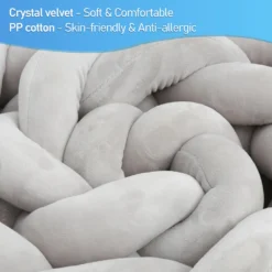 Lospitch 3M Baby Nestchen Bettschlange Babyschlafhilfe Kinder Baby Stereotypes Kissen Grau 7 Lospitch 3M Baby Nestchen Bettschlange Babyschlafhilfe Kinder Baby Stereotypes Kissen Grau -Babyfreude Deutschland Verkaufs-Shop 72df01a9b2860a9aff20960957040e74