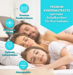 Alavya Home® Kindermatratze 80 X 160 Cm COZY Mit Bettlaken Kaltschaummatratze 160x80 Weiß - Inkl. Spannbettlaken -Babyfreude Deutschland Verkaufs-Shop 7468c3d2fc9261e7401c5d2db7740ae5