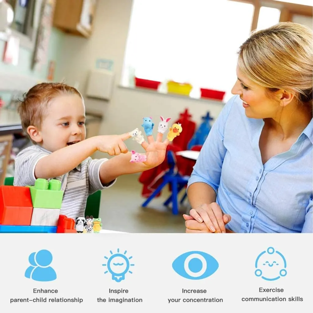 Fingerpuppen Baby, 10 Stück Fingerpuppen Tiere Set Für Baby Und Kinder 6 Fingerpuppen Baby, 10 Stück Fingerpuppen Tiere Set Für Baby Und Kinder – Bild 6