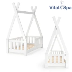 VitaliSpa Kinderbett Tipi Weiß 148 X 166 X 76 Cm Massivholz 14 VitaliSpa Kinderbett Tipi Weiß 148 X 166 X 76 Cm Massivholz -Babyfreude Deutschland Verkaufs-Shop 74cc4e61ffb86f3001ab8bf4b229f5b3
