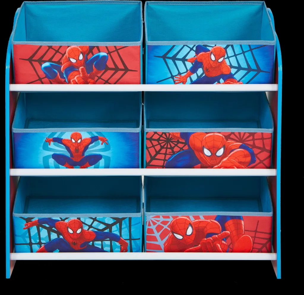 Worlds Appart Spider-Man - Regal Zur Spielzeugaufbewahrung Mit Sechs Kisten Für Kinder, 471SDR 13 Worlds Appart Spider-Man - Regal Zur Spielzeugaufbewahrung Mit Sechs Kisten Für Kinder, 471SDR – Bild 13