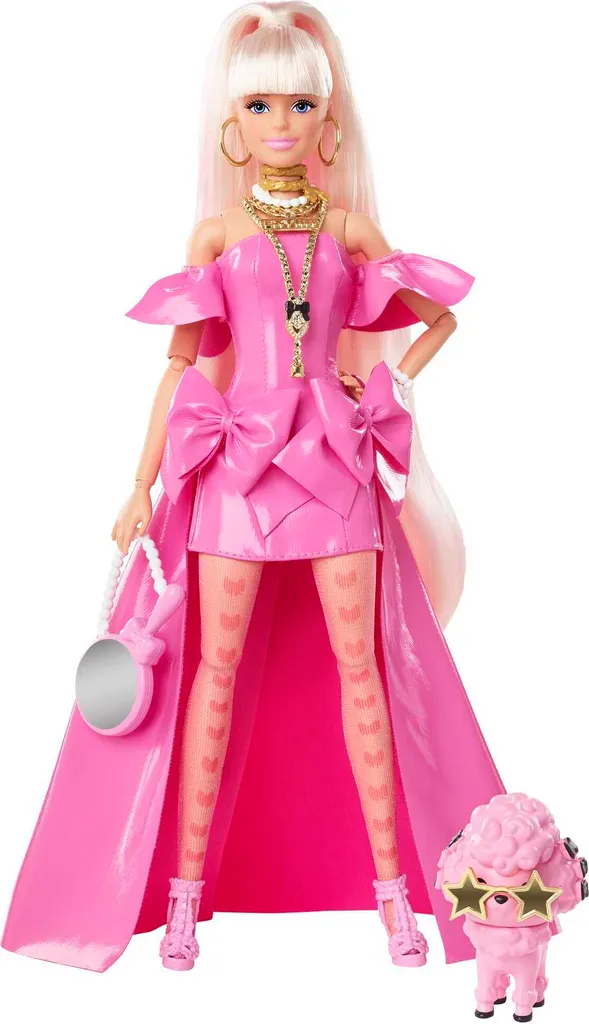 Barbie Extra Fancy Puppe Im Pinken Kleid 1 Barbie Extra Fancy Puppe Im Pinken Kleid