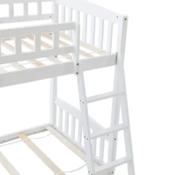 Merax Etagenbetten 90x200cm/90x200cm Hochbett Für 2 Kinder, Doppel Stockbett Teilbar Zu 2 Einzelbetten, Kinderbett Mit Rutsche Und Lattenrost, Weiß -Babyfreude Deutschland Verkaufs-Shop 78d3b481e0a2a7f98dea7c6186af36b9