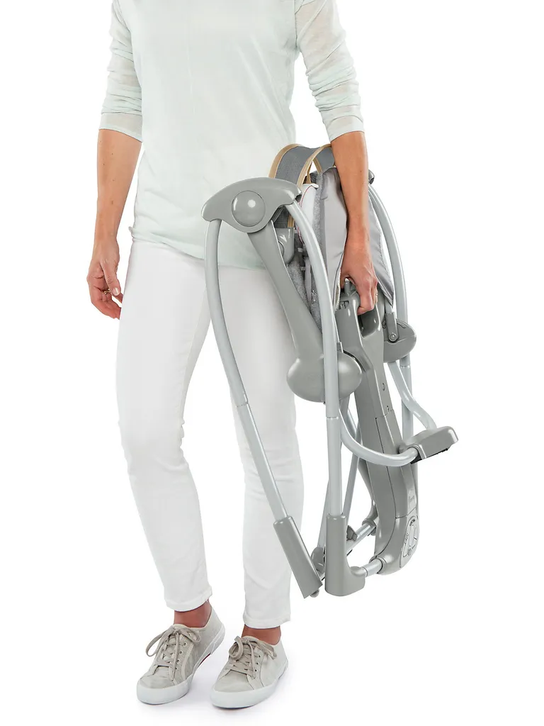 Ingenuity Baby Ingenuity, Bella Teddy Zusammenklappbare Und Tragbare Babyschaukel Mit 5 Schaukelgeschwindigkeiten, 8 Melodien, 5-Punkt Sicherheitsgurt Und Hochwertigem Plüsch Babyschaukeln Wippen 7 Ingenuity Baby Ingenuity, Bella Teddy Zusammenklappbare Und Tragbare Babyschaukel Mit 5 Schaukelgeschwindigkeiten, 8 Melodien, 5-Punkt Sicherheitsgurt Und Hochwertigem Plüsch Babyschaukeln Wippen – Bild 7