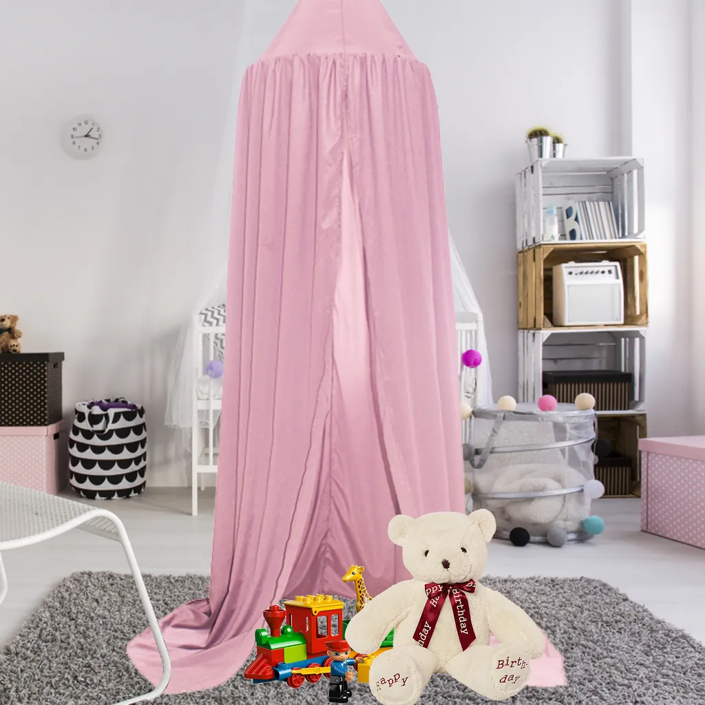 EINFEBEN Chiffon Baldachin Betthimmel Babybett, Rosa Maedchen Babys Kinder Haengende Moskitonetz Insektennetz, Fuer Kinderzimmer Schlafzimmer Spielzimmer Dekoration Spielzelte Lesen Zeit Saumlaenge 270cm 2 EINFEBEN Chiffon Baldachin Betthimmel Babybett, Rosa Maedchen Babys Kinder Haengende Moskitonetz Insektennetz, Fuer Kinderzimmer Schlafzimmer Spielzimmer Dekoration Spielzelte Lesen Zeit Saumlaenge 270cm – Bild 2